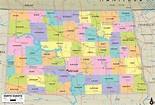 Detailed Political Map of North Dakota - Ezilon Maps