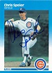 Chris Speier autographed baseball card (Chicago Cubs) 1987 Fleer #575