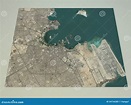 Doha Streets and Buildings 3d Map, Qatar Stock Illustration ...