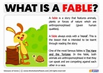 What is a Fable | Meaning and Examples of Fables