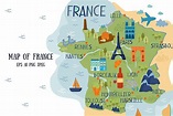 MAPA DE FRANCIA - MOCHILEROS VIAJEROS