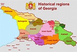 Location and historical provinces of Georgia | Download Scientific Diagram