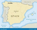 Ubicación Del Mapa De Oviedo Ilustración del Vector - Ilustración de ...