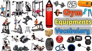 Gym Equipments Vocabulary ll About 45 Gym Equipments Name In English ...