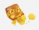 Ilustração De Batatas Fritas De Tema Lanche PNG , Clipart De Chips ...