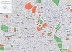 Vienna map - Detailed map with street names & neighbourhood districts ...