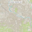Eugene Oregon US City Street Map Digital Art by Frank Ramspott - Pixels ...