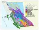 Mountain Ranges: Mountain Ranges British Columbia Map