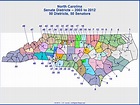 North Carolina State Senate Districts Map - 2003 to 2012