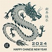 Premium Vector | Happy chinese new year 2024 zodiac sign year of the dragon