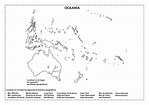 9 Mapas da Oceania para Colorir e Imprimir - Online Cursos Gratuitos