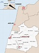Carte de situation géographique de la Province de Larache. | Download ...