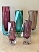 Murano Sommerso art glass vases c.1960 - European Antiques