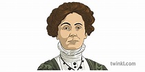 emmeline pankhurst Illustration - Twinkl