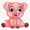 Cute Baby Pig Cartoon, HD Png Download - kindpng