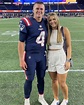 Bailey Zappe's girlfriend, Hannah Lewis, celebrates Patriots debut
