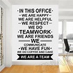 In This Office Wall Decal Poster We Are Team Quote Work Inspirational ...