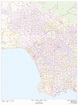 Map of Los Angeles postcode: zip code and postcodes of Los Angeles