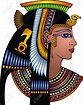 Detalle de la cabeza cleopatra aislado en el fondo blanco | Egyptian ...