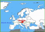Austria location on the Europe map - Ontheworldmap.com