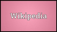Wikipedia Meaning - YouTube