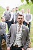 Groom and Groomsmen in Jeans and Gray Vests