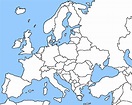 free printable blank map of europe | Europe map, European map, Europe ...