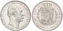 Moneda 1 Thaler Mecklemburgo-Schwerin (1352-1918) Plata 1867 Federico Francisco II de ...