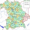 Bayern Karte Landkreise - : Mittelfranken - stirrupmedia