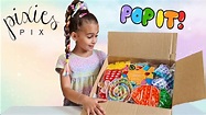 Opening a Surprise package from PIXIES PIX Full of POP IT Fidgets ...
