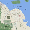 Bar Harbor Street Map - Acadia Maine