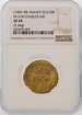 1483-98 France ECU'OR Charles VIII Gold Coin NGC XF45