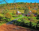 Sunny day on Sleepy Hollow Farm Woodstock Vermont Fall Foliage ...