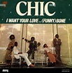 Chic - I Want Your Love - Vintage vinyl album cover Stock Photo - Alamy