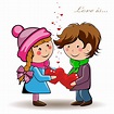 Banco de Imágenes: Postales de amor y amistad - Ilustraciones de Amor ...