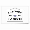 Welcome to Plymouth MA town sign Rectangular Sticker | Zazzle.com ...