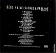 Berlin Live - Sacred & Profane US Promo CD album (CDLP) (154510)