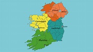 La división de Irlanda en provincias
