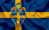 Download wallpapers Sweden national football team, emblem, logo ...