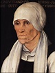 Cranach (the Elder) Portrait of Margaretha Luther (detail) 1527 Oil and ...