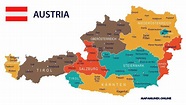 ⊛ Mapa de Austria ·🥇 Político, Físico & Turístico En Imágenes | 2022