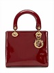 Christian Dior Burgundy Patent Leather Medium Lady Dior Bag by Dior at ...