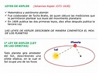 LEYES DE KEPLER (Johannes Kepler 1571