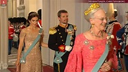 Gala t.g.v. de 50e verjaardag van kroonprins Frederik van Denemarken ...