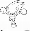 Sonic Running Lineart By Comet12864 On Deviantart – dibujos de colorear