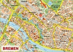 Bremen sightseeing map - Ontheworldmap.com