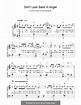 Don't Look Back in Anger (Oasis) by N. Gallagher - sheet music on MusicaNeo