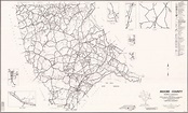 1972 Road Map of Moore County, North Carolina