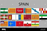 Banderas de todas las provincias de España. Vector illustraion Imagen ...