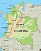 COLOMBIA - MAPAS GEOGRÁFICOS DE COLOMBIA
